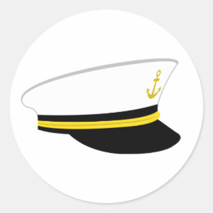 Sailor Hat Runder Aufkleber