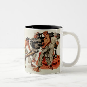 Sailor Hunks Laden der Big Gun Zweifarbige Tasse