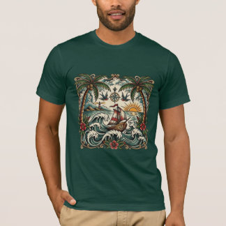 Sailor Jerry Style Tropical Paradise T-Shirt – Tra