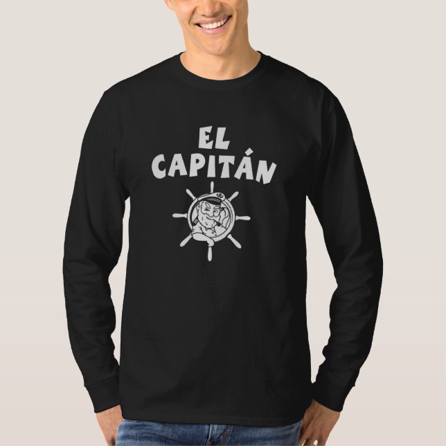 Sailor Lotse Skipper Capitan Rudergefährdung El Ca T-Shirt (Vorderseite)