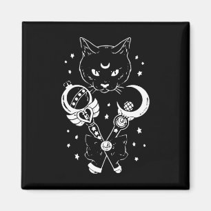 Sailor Meow Niedlich Moon Cat Space Magic Gothic H Magnet