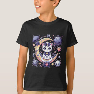 Sailor Meow Niedlich Moon Cat Space Magic Gothic H T-Shirt