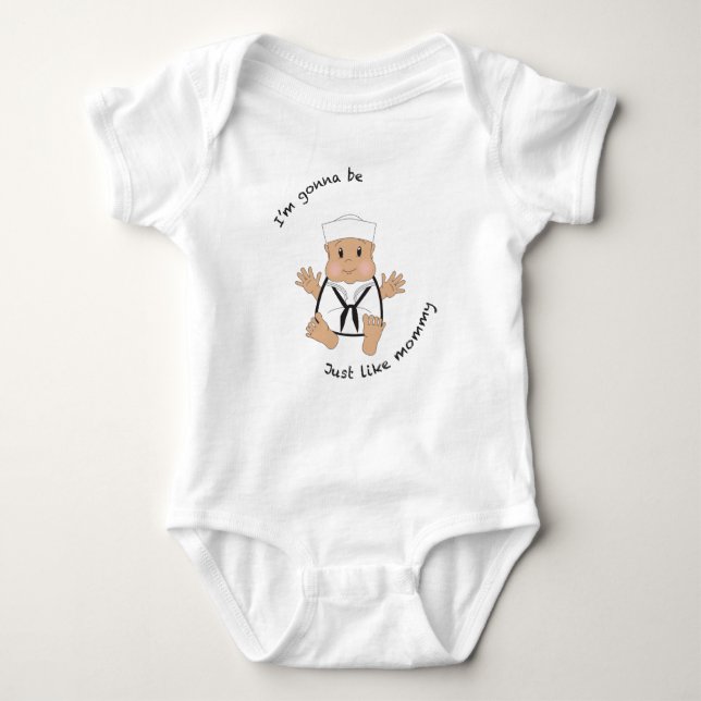 Sailor Mommy Baby Strampler (Vorderseite)