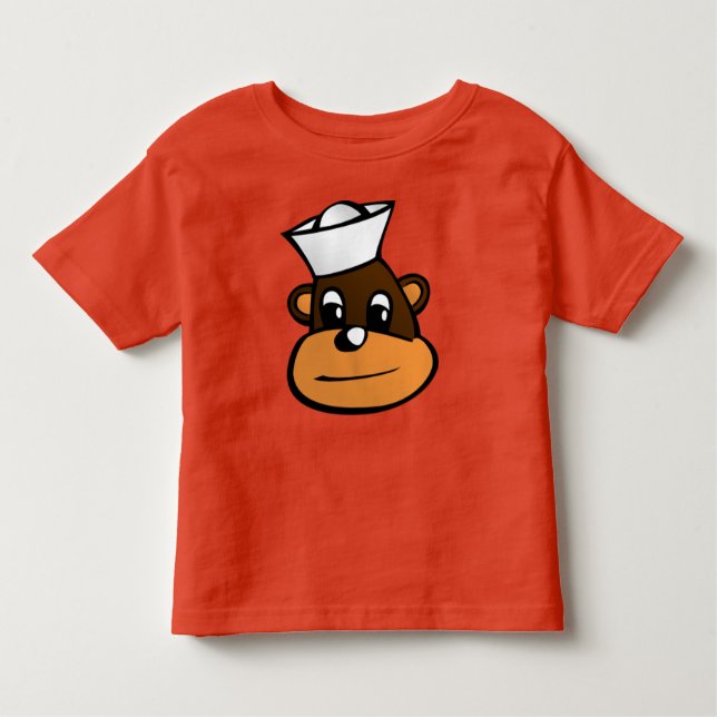 Sailor Monkey Kleinkind T-shirt (Vorderseite)