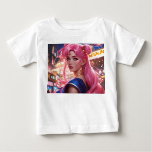 Sailor Moon mit rosa Haar Baby T-shirt