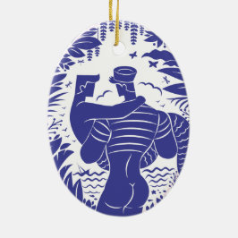 Sailor n merman keramik ornament
