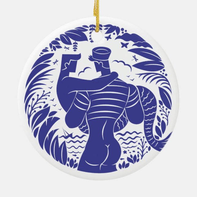 Sailor n merman keramik ornament (Hinten)