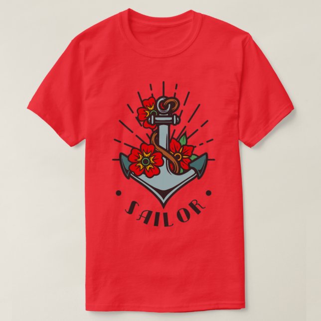 Sailor Vintag Tattoo T-Shirt (Design vorne)