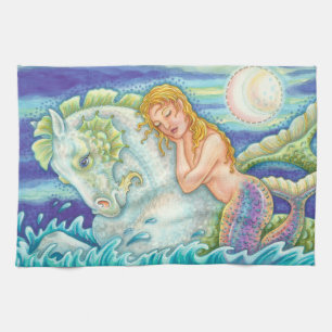 Sailor's Dream Mermaid HAND TOWELS Merhorse Geschirrtuch