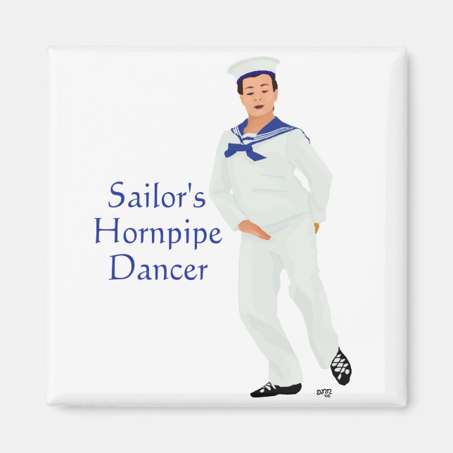 Sailors Hornpipe Highland Dancer Magnet (Vorne)