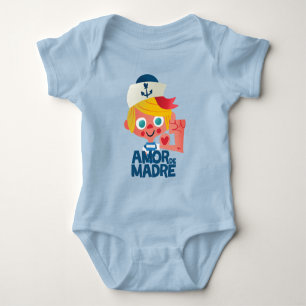 Sailor's Joy: AMOR DE MADRE Cartoon Baby Strampler