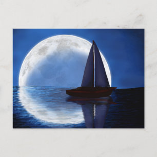 Sailor's Moon ~Mondlicht Sailboat~ Postkarte