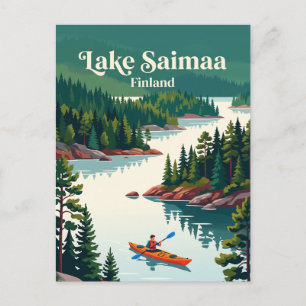 Saimaa-See, Finnland Postkarte