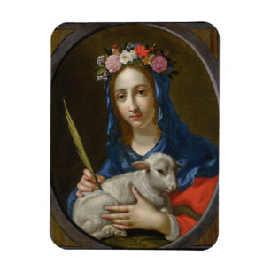Saint Agatha (von Cesare Dandini) Magnet