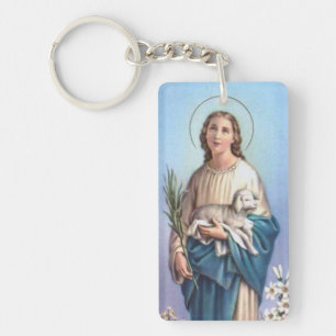 Saint Agnes Schlüsselanhänger