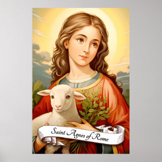 Saint-Agnes von Rom Poster