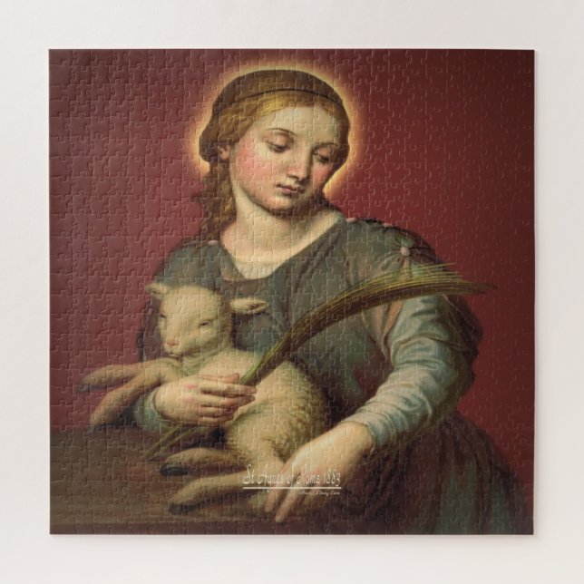 Saint-Agnes von Rom Puzzle (Vertikal)