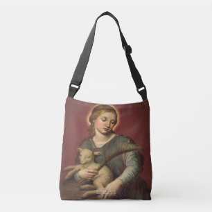 Saint-Agnes von Rom Tragetaschen Mit Langen Trägern