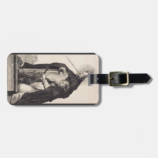 Saint Albert der Große und Heilige Thomas Aquinas Gepäckanhänger (Vorderseite horizontal)