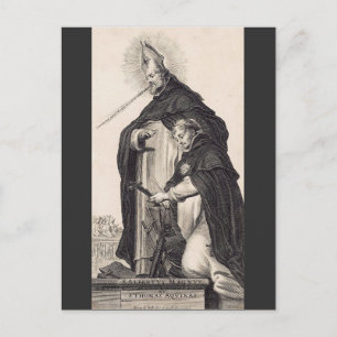 Saint Albert der Große und Heilige Thomas Aquinas Postkarte