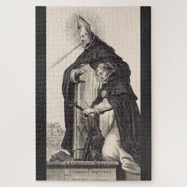 Saint Albert der Große und Heilige Thomas Aquinas Puzzle (Vertikal)