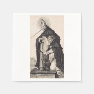 Saint Albert der Große und Heilige Thomas Aquinas Serviette