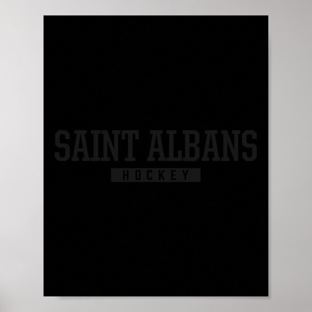 Saint Alns High School Eishockey  Poster (Vorne)