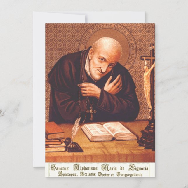 Saint Alphonsus Liguori Feiertagskarte (Vorderseite)