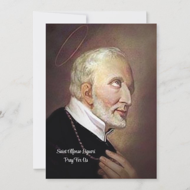Saint Alphonsus Liguori Feiertagskarte (Vorderseite)