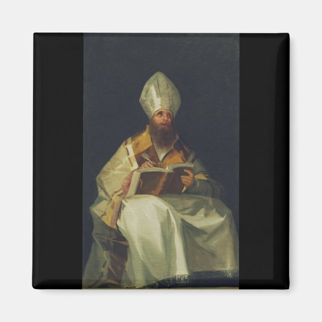 Saint Ambrose von Francisco de Goya Magnet (Vorne)