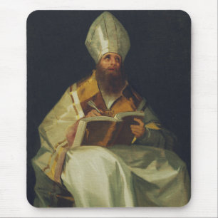 Saint Ambrose von Francisco de Goya Mousepad