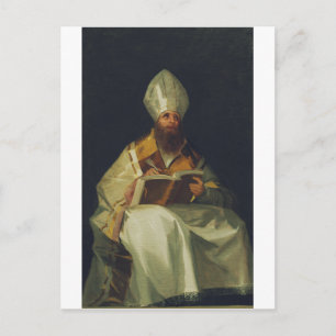 Saint Ambrose von Francisco de Goya Postkarte