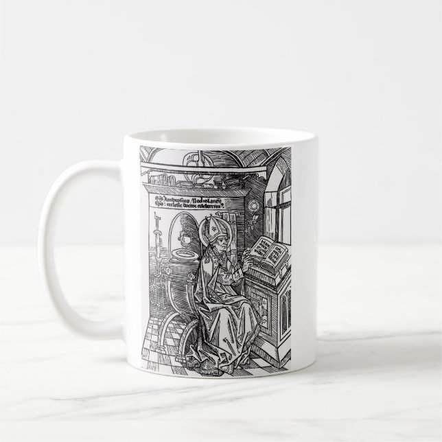 Saint Ambrose von Mailand Kaffeetasse (Links)
