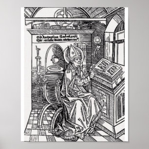 Saint Ambrose von Mailand Poster