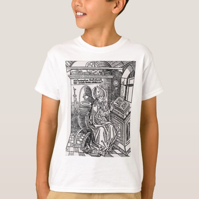 Saint Ambrose von Mailand T-Shirt (Vorderseite)
