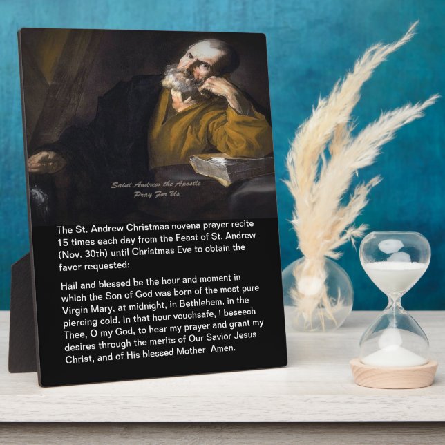 Saint Andrew Christmas Novena Fotoplatte (Seite)