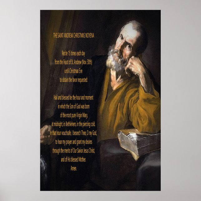 Saint Andrew Christmas Novena Poster (Vorne)