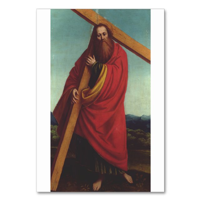 Saint Andrew der Apostel Martyr Tischnummer (Vorderseite)