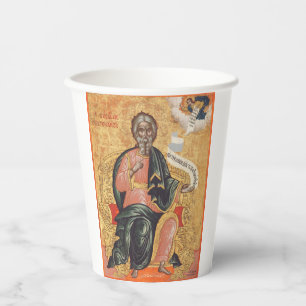 Saint Andrew der Apostel Orthodox Ikone Pappbecher