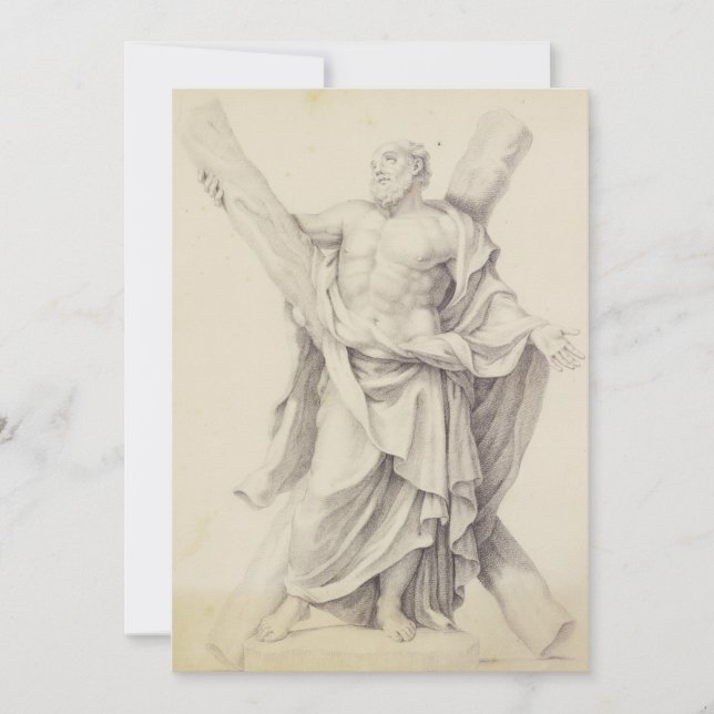 Saint Andrew einer von 12 Aposteln Einladung (Vorderseite)