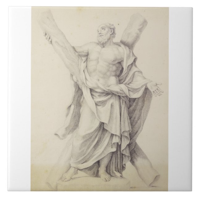 Saint Andrew einer von 12 Aposteln Fliese (Vorderseite)