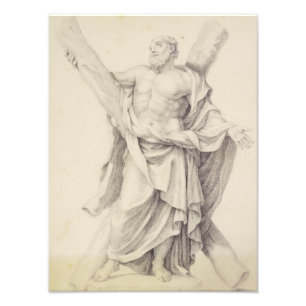 Saint Andrew einer von 12 Aposteln Fotodruck