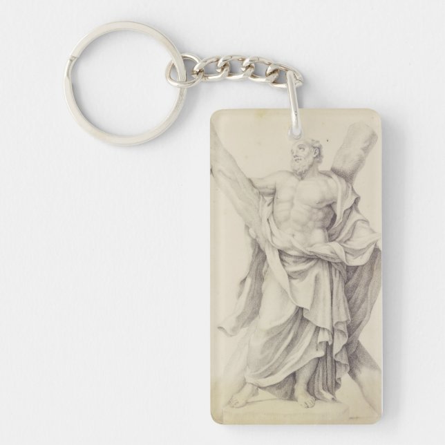 Saint Andrew einer von 12 Aposteln Schlüsselanhänger (Vorderseite)