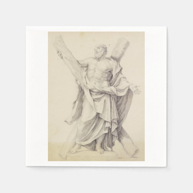 Saint Andrew einer von 12 Aposteln Serviette (Vorderseite)