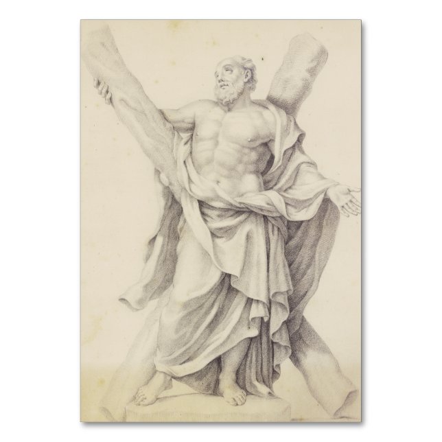 Saint Andrew einer von 12 Aposteln Tischnummer (Vorderseite)