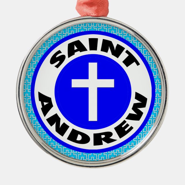 Saint Andrew Ornament Aus Metall (Vorne)