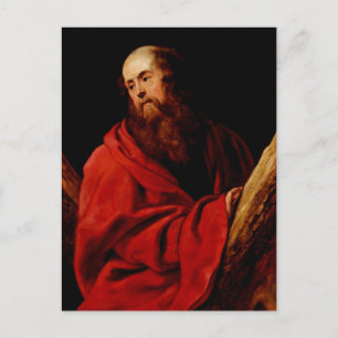 Saint Andrew Peter Paul Rubens Apostel-Serie Postkarte