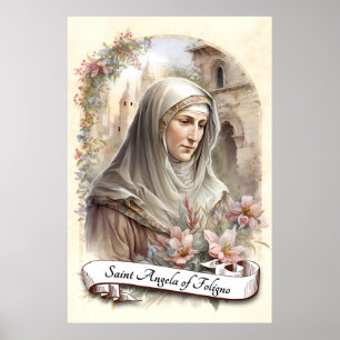Saint Angela von Foligno Poster