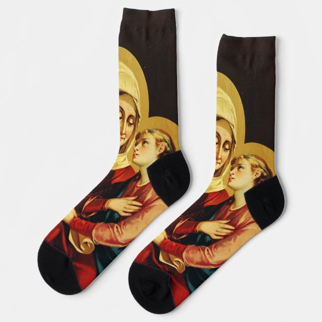Saint Ann und Jungfrau Mary Socken (Linkes Detail)