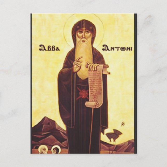 Saint Anthony, der Große Postkarte (Vorderseite)